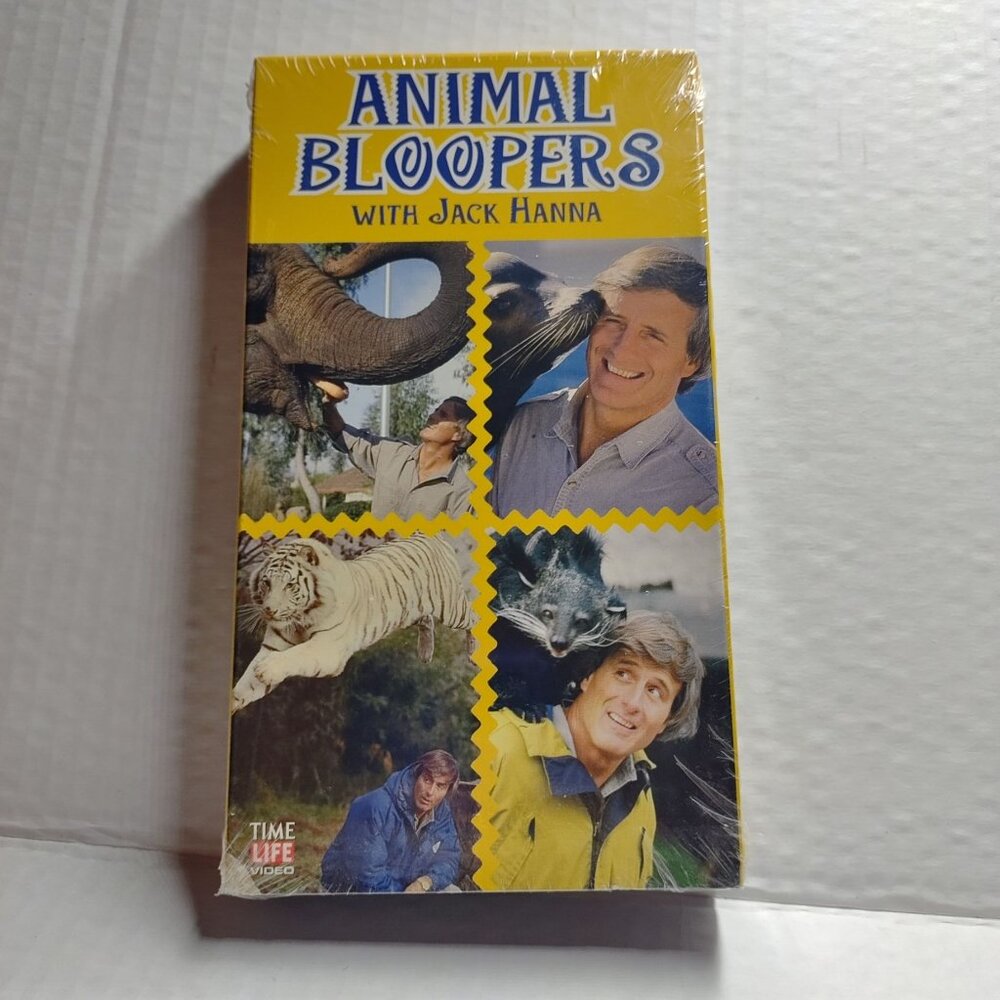 Animal Bloopers With Jack Hanna Time Life VHS Sealed Comedy Wildlife Video